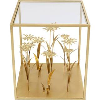 👉 Bijzettafel goud metaal active Kare Flower Meadow Gold 4025621850649