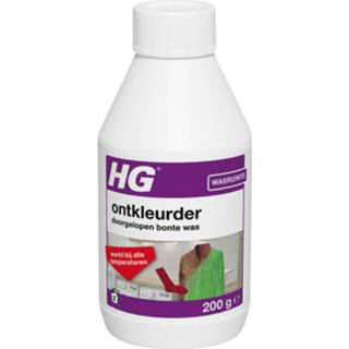 👉 6x HG Ontkleurder Doorgelopen Bonte Was 200 gr