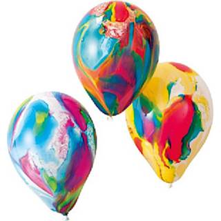 👉 Ballon marmer multikleur Amscan Ballonnen 18 Cm Latex 8 Stuks 4009775648314