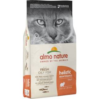 👉 Kattenvoer active Almo Nature Holistic Witvis&Rijst 12 kg 8001154122329