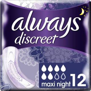 👉 Maandverband active Always Discreet Maxi Night 12 stuks 4015400874850
