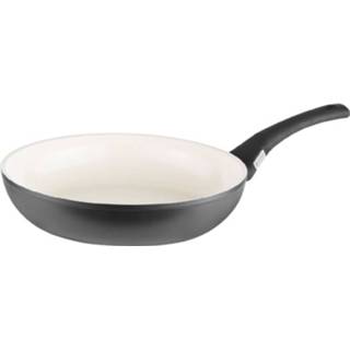 👉 Hapjespan zwart aluminium kunststof Berndes Balance Inductie 28 Cm Zwart/crème 4006189008611