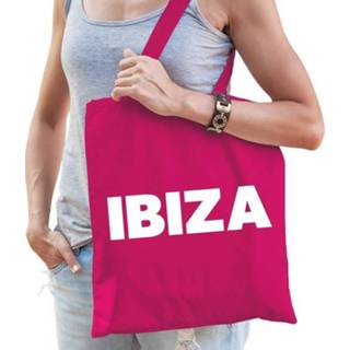 👉 Ibiza tas active magenta roze Fuchsia katoenen