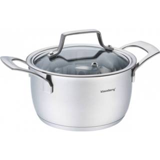 👉 Kookpan RVS zilverkleurig Klausberg 7234 - Met Deksel Prestige 5,7l Ø24 Cm 5902666612342