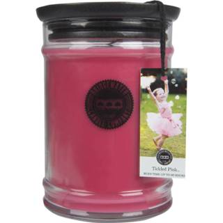 👉 Geurkaars roze large active Bridgewater Jar Tickled Pink 655894015779