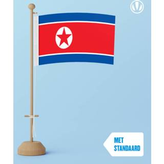 👉 Tafelvlag active Noord-Korea 10x15cm | met standaard 7424957582533