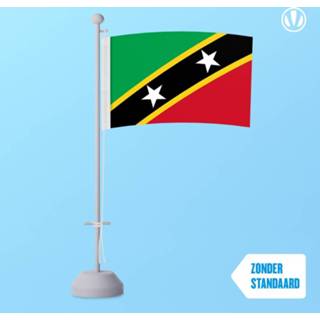 👉 Tafelvlag Saint Kitts en Nevis 10x15cm