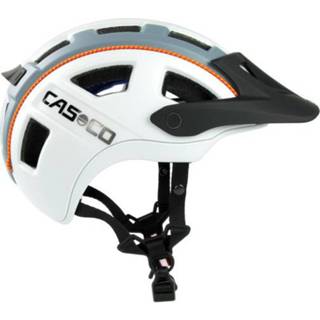 👉 Helm wit grijs active Casco MTBE 2 mtb - trendy mountainbike heerlijke pasvorm