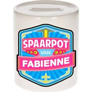 👉 Spaarpot keramiek active kinderen Kinder van Fabienne