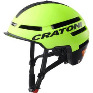 👉 Helm geel active Cratoni Smartride neon - Pedelec Fietshelm met Speakers Licht en App