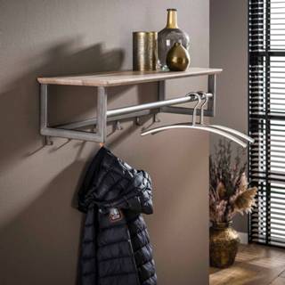 👉 Kapstok grijs metaal wandkapstok active hoedenplank Meer Design Polen 7422232634687