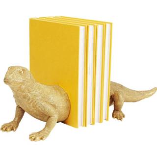 👉 Boekensteun goud kunststof active Kare Lizard (Set/2) 4025621519447