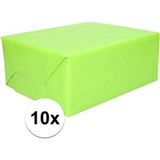 👉 Inpakpapier active limoen groen 10x lime 200 cm