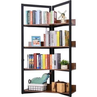 👉 Boekenplank active HOMCOM Boekenplank, noten kleur 4251774967198