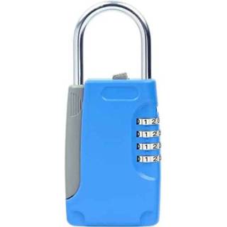 👉 Sleutelkluis blauw metalen active 3 STKS Sleutel Kluis Wachtwoord Lock Sleutels Doos slot Lichaam Hangslot Type Opslag Mini Kluizen (blauw)