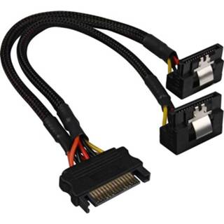 👉 Sata Y- Stroomadapter 90 graden, 0,20m