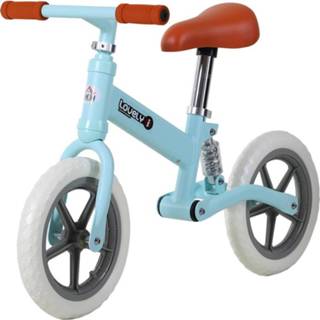 👉 Blauw active kinderen HOMCOM Kinderloopfiets, 4250871297627