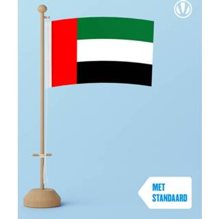 👉 Tafelvlag active Verenigde Arabische Emiraten 10x15cm | met standaard 7424954361360