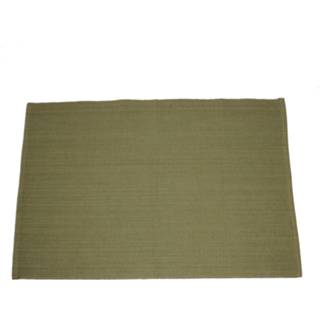 👉 Placemat olijfgroen active Placemat, bio-katoen, olijfgroen, 35 x 50 cm
