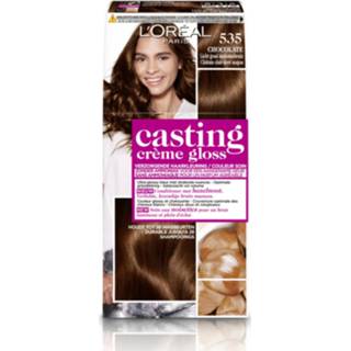 👉 Dag crème goud active 6x L'Oréal Casting Gloss Haarkleuring 535 - Chocolate Licht Mahoniebruin 3600523838806