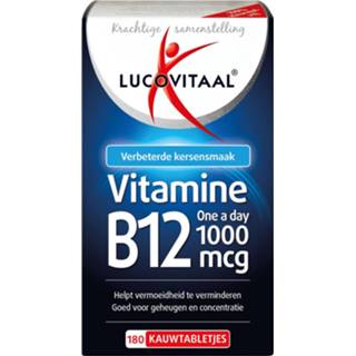 👉 3x Lucovitaal Vitamine B12 1000mcg 180 kauwtabletten