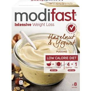 👉 Active 8x Modifast Intensive Pudding Yoghurt Hazelnoot 8 x 55 gr 3175681261235