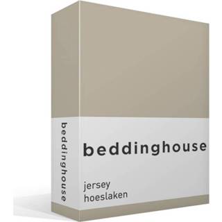 👉 Jersey hoeslaken katoen geel Beddinghouse - 2-persoons (140x200/220 Cm) 8715769214958