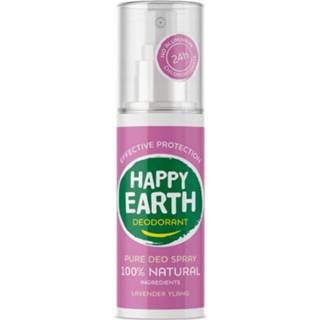 👉 Deodorant lavendel active 6x Happy Earth Pure Spray Lavender Ylang 100 ml