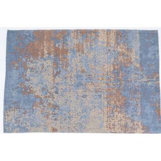 👉 Vloerkleed blauw multicolor katoen active Kare Angus Blue 170x240 cm 4025621527282