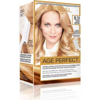 👉 3x L'Oréal Excellence Age Perfect Haarverf 8.31 Licht Goud Asblond