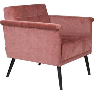 👉 Fauteuil roze hout active Dutchbone Sir William Vintage Pink 8718548048997