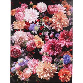 👉 Boeket multicolor hout active Kare Wandfoto Touched Flower Bouquet 120x90 cm 4025621525684