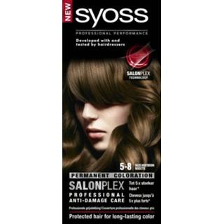 👉 Haarkleuring bruin active 3x Syoss 5-8 Hazelnut Brown Haarverf 5412530864420