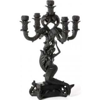 👉 Kandelaar zwart polyresin active Seletti Burlesque Mermaid Black 8008215448718