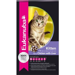 👉 Active 3x Eukanuba Kat Kitten - Junior Kip Lever 4 kg 8710255121697