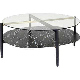 👉 Salontafel antraciet glas active Kare Noblesse Oval 97x91 cm 4025621851875