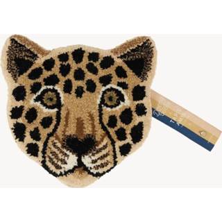 👉 Vloerkleed multicolor wol active Doing Goods Loony Leopard Head 7432233245232