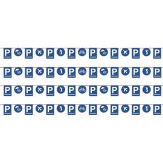 👉 Vlaggenlijn 4x stuks pensioen/met de VUT vlaggenlijn/slinger 10 m