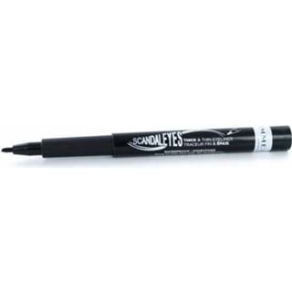 👉 Oogpotlood zwart active Rimmel Scandal Eyes Eyeliner Stift Liquid Liner Thin/Thick- 3607349243814