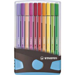 👉 Viltstift turkoois active Stabilo pen 68 ColorParade viltstiften 20 kleuren turquoise 4006381551298