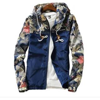 👉 Bomberjack marineblauw 4XL active Schoonheid>Losse jas mannen Bloemen Heren Hip Hop Slim Fit Piloot Hooded Jassen, Maat: (Marineblauw) 6922866939888