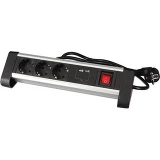 👉 Stekkerdoos active 3-Voudige met USB Perel EBP03DSUN1-G 5410329709198