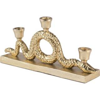 👉 Dinerkaars goud aluminium active Bold Monkey Dinerkaarsen Kandelaar Keep The Snakes Away Gold 8718548056312