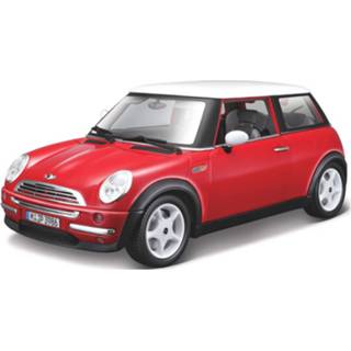 👉 Model auto Mini Cooper rood 1:18