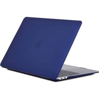 👉 Laptop koffer plastic active blauw Macbook Pro 13 inch (2020) cover - Case Hard Donker 8719793087199