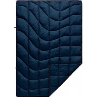 👉 Deken uniseks zwart blauw Rumpl - Solid Down Puffy Blanket maat 132 x 190 cm, blauw/zwart 816325029370