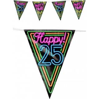 👉 Vlaggenlijn active 25 jaar Neon 10 meter voor feesten 8713647517030