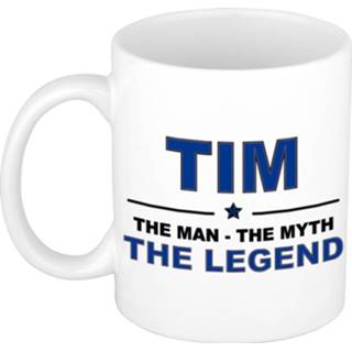 👉 Beker active mannen Tim The man, myth legend beterschap cadeau mok/beker 300 ml