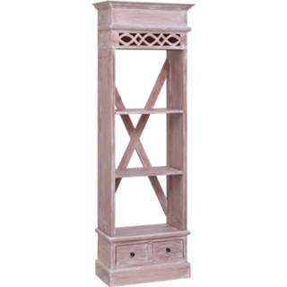 👉 Hoge kast 60x30x180 cm massief mahoniehout