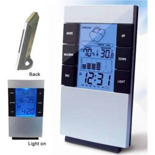 👉 Hygrometer active Huishoudelijke Digitale LCD-display Thermometer Temperatuur-vochtigheidsmeter Klok Alarm